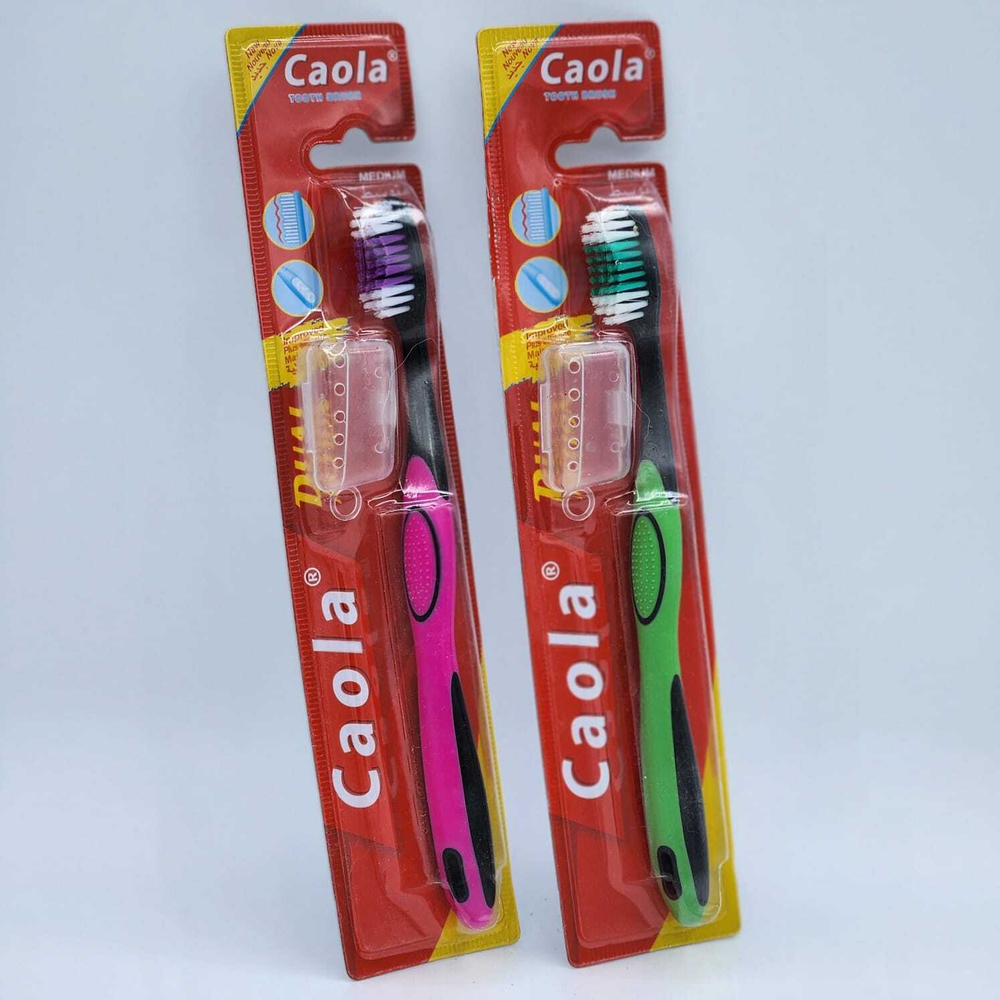 Зубная щетка CAOLA С КОЛПАЧКОМ *12