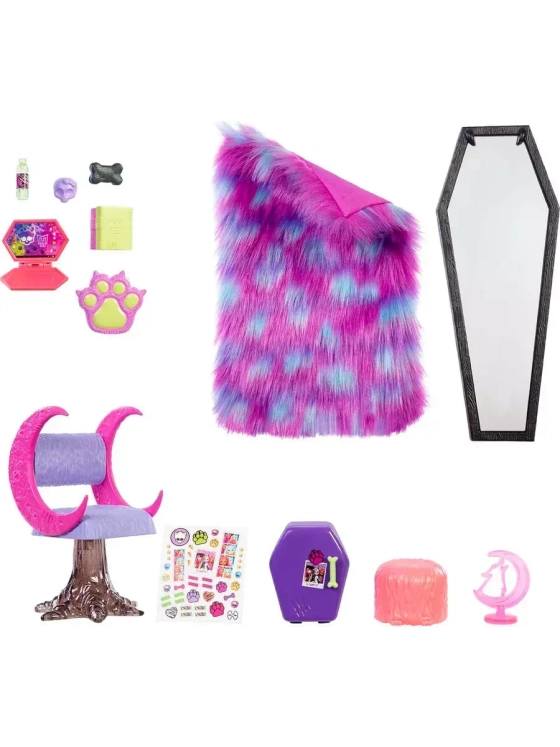 Набор Монстер Хай Спальня Клодин Вульф HHK64