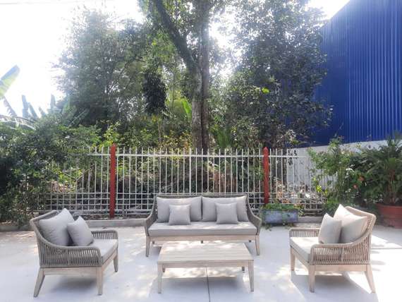 Комплект уличной мебели Pelican, массив акации, алюминий