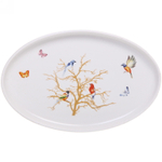 Блюдо керамическое «Райский сад» 29*19см, белое