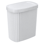 Контейнер для мусора "velvet" 1,9л 160х100х172мм (светло-серый флэк)