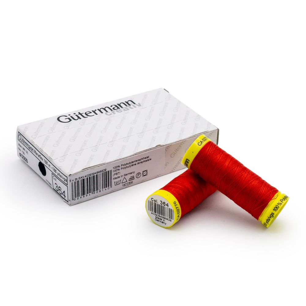 Нитки для трикотажа Gutermann Maraflex 120 (150 метров), 5 кат. | 364 красно-лососевый