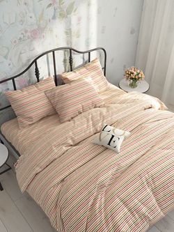 Простынь Сказка "Нежная полоска" 200х215 см, перкаль