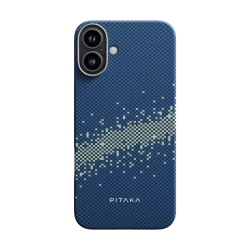 Чехол Pitaka StarPeak Tactile Woven case для iPhone 16, Milky Way Galaxy (KI1601MYG)