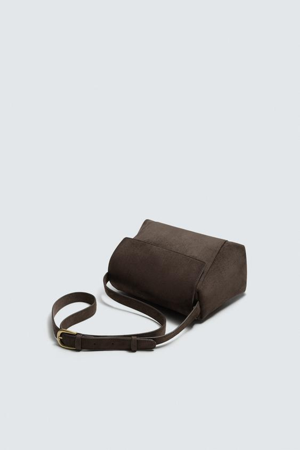 ZARA ОДНОТОННАЯ СУМКА, КОРИЧНЕВЫЙ