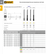 Метчик машинный DIN-376-B M12 ISO2(6H) HSSE INOX D2-111801-0120