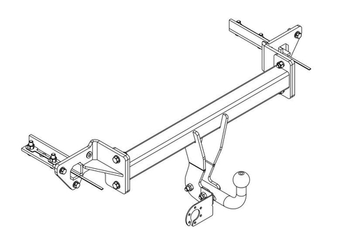Фаркоп AvtoS для Subaru Forester 2018- с универсальной электрикой Smart(блок) и сертификатом в комплекте, арт.(SU 08+smart)