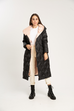 128.W21.001 Пальто женское BLACK