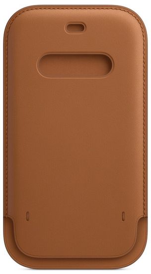 Чехол Apple Leather Sleeve with MagSafe for iPhone 12 / 12 Pro "золотисто-коричневый"
