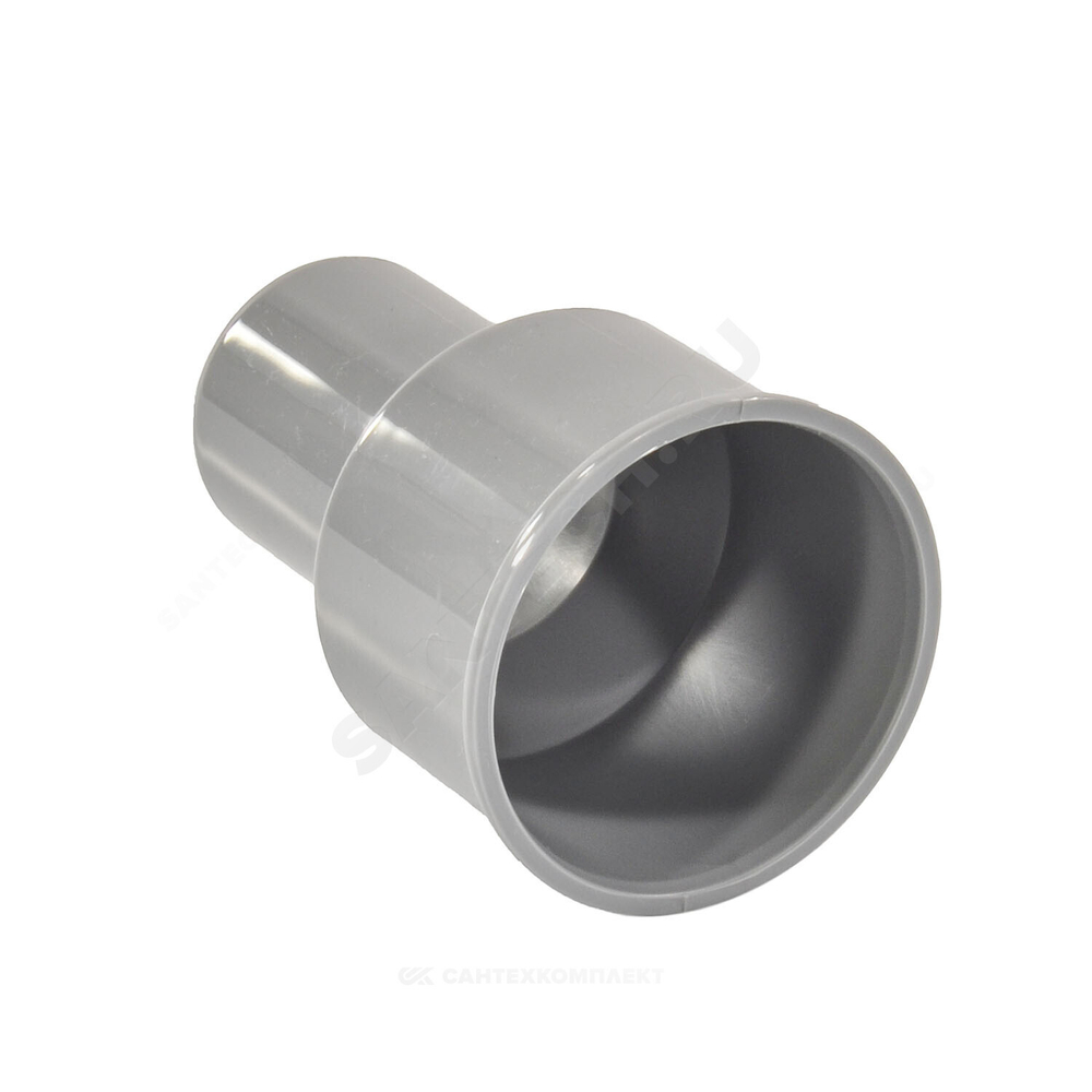 Переход PP-H на чугун серый BASE Дн 50х75 б/нап без манжеты VALFEX 23050075