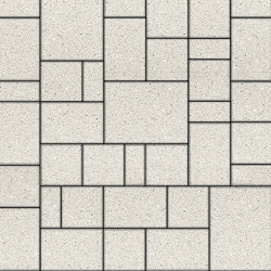 Тротуарная плитка МЮНХЕН - Стандарт Белый, комплект из 4 видов плит