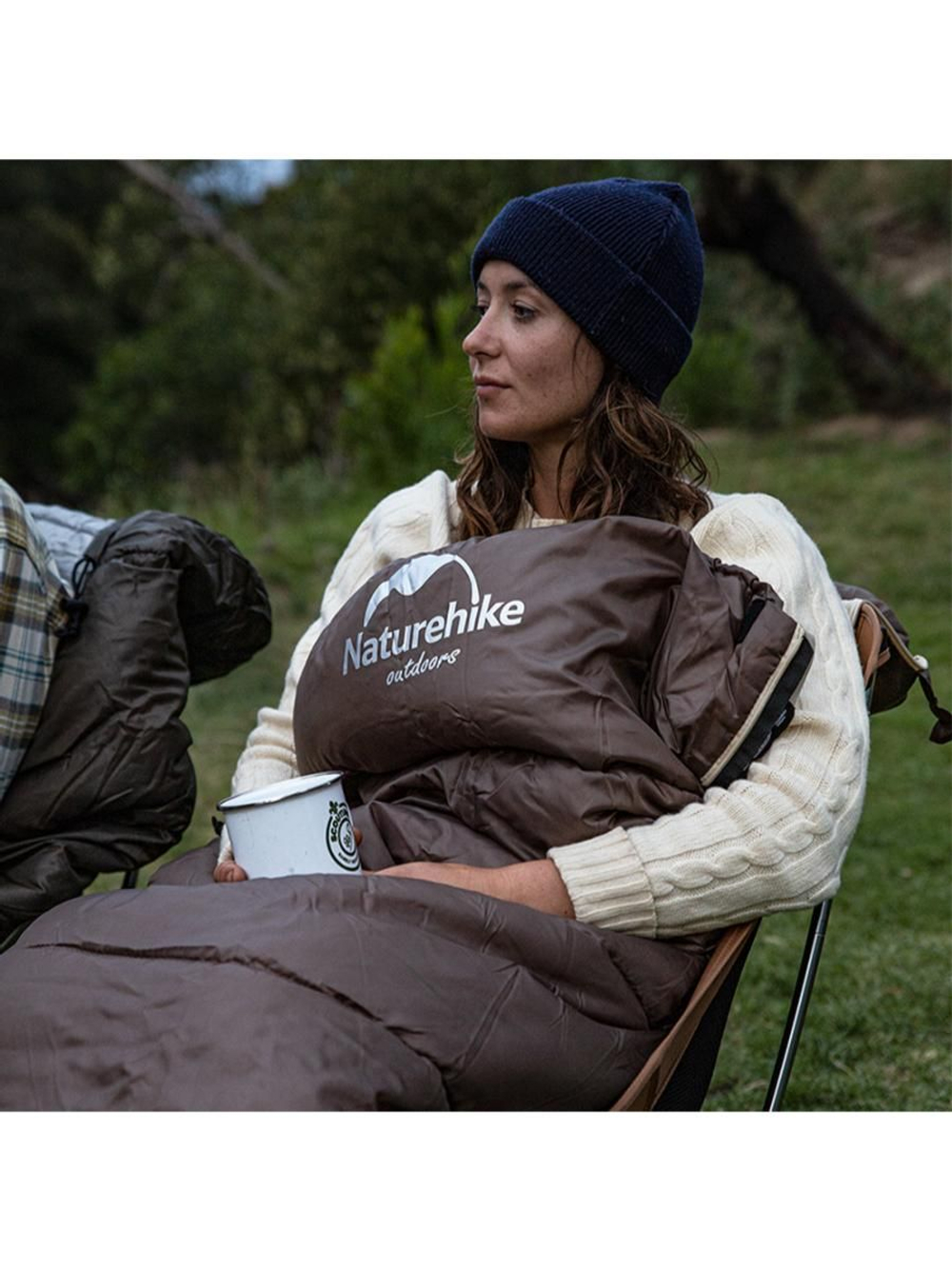 Спальный мешок Naturehike NH20MSD07 U Series U350S,коричневый, 6927595764312