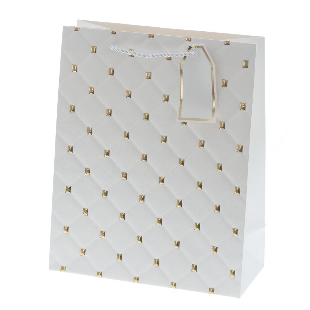 GAEM Пакет подарочный M (бумага 210г/м2, блок 12шт), L26 W12 H32 см, 8в.