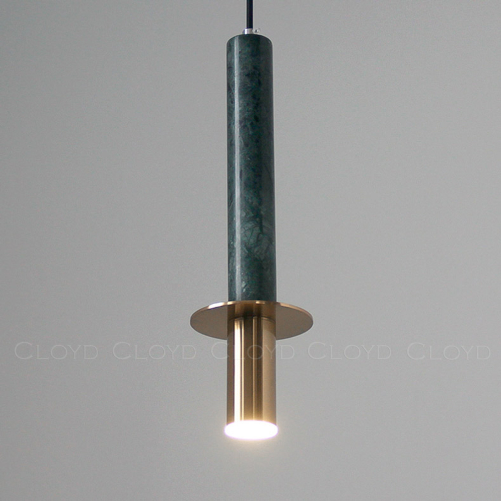Подвесной светильник Cloyd CLARNET-A P1 / выс. 36 см - зелен.мрамор (арт.10932)
