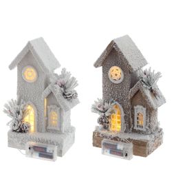 GAEM Изделие декоративное "Домик" c подсветкой (2хАА, н/п), L17 W10 H26 см, 2в.