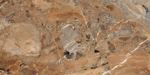 Плитка керамогранит Breccia Fantastico Brown полированный PS-00348