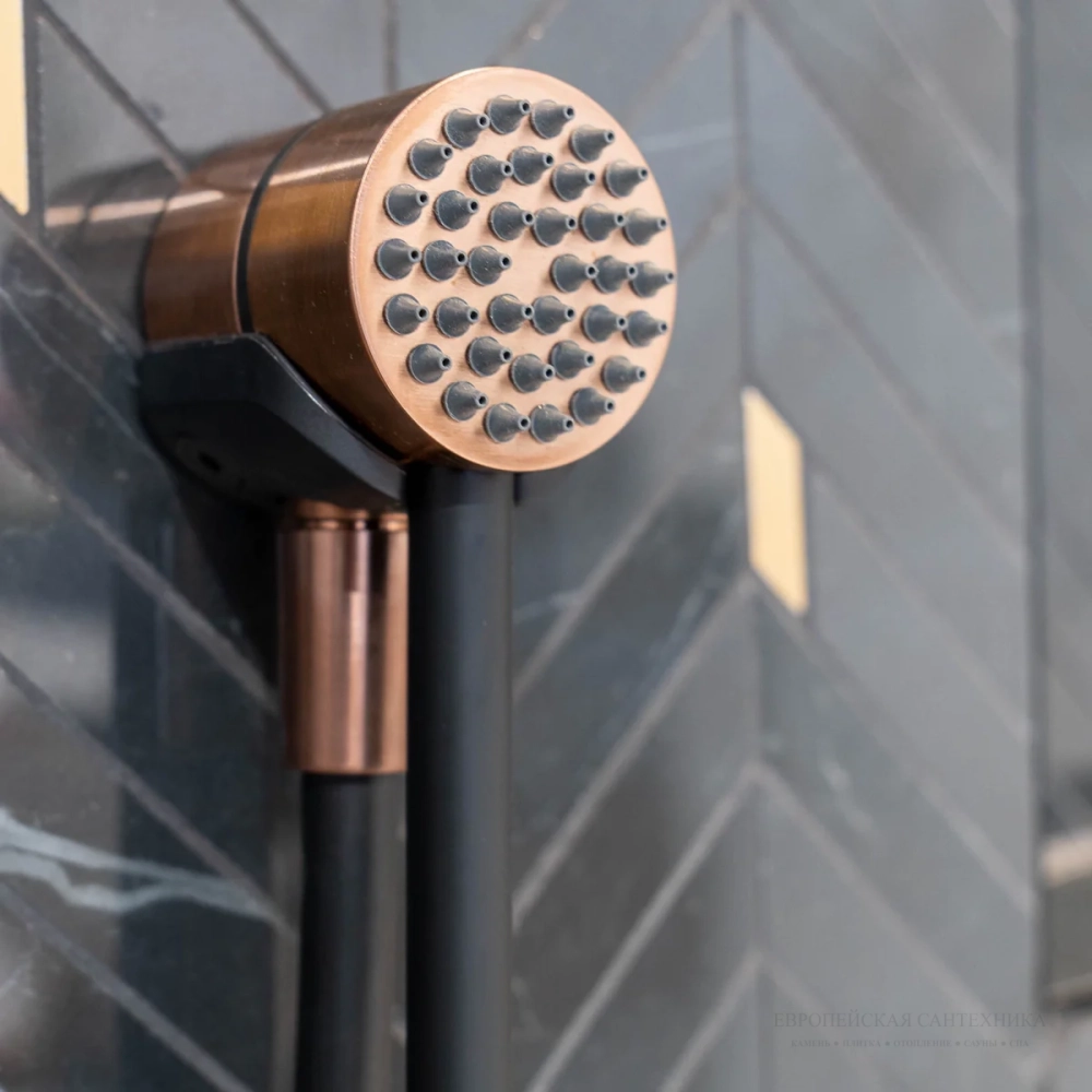 Ручной душ Gessi HI-FI, настенный, магнитный, цвет Matte Black