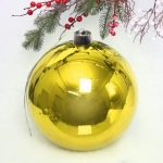 Новогодний шар 30 см «Глянец», золото