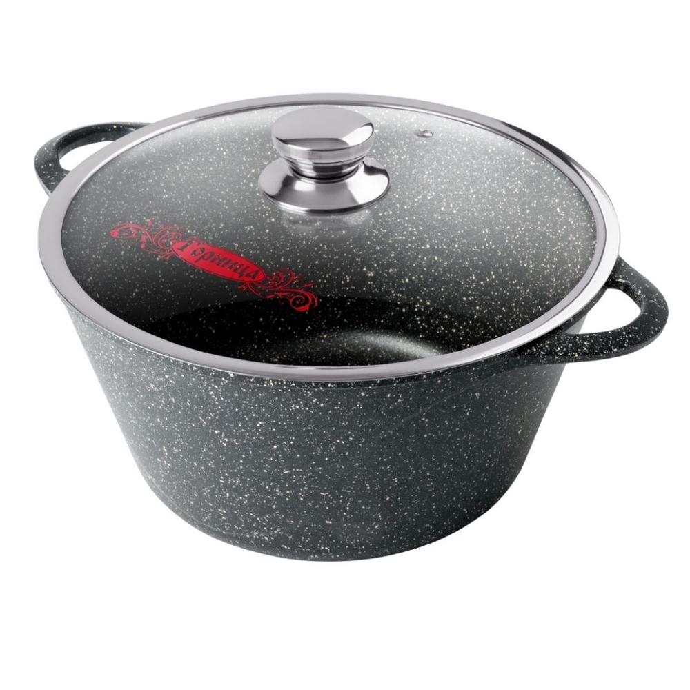 Кастрюля алюминий, антиприг, 3 л, с крыш, Горница, Гранит, к2433аг