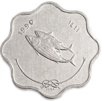 5 лари 1990 Мальдивы