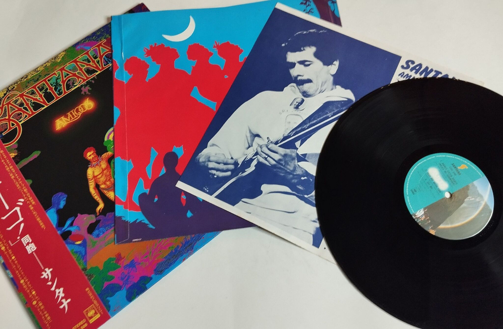 Винтажная виниловая пластинка LP Santana Amigos (Japan 1976) (Obi)