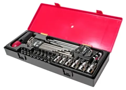 JTC-K1401 - Набор инструментов TORX,HEX (ключи,головки с насадками) 40 предметов в кейсе