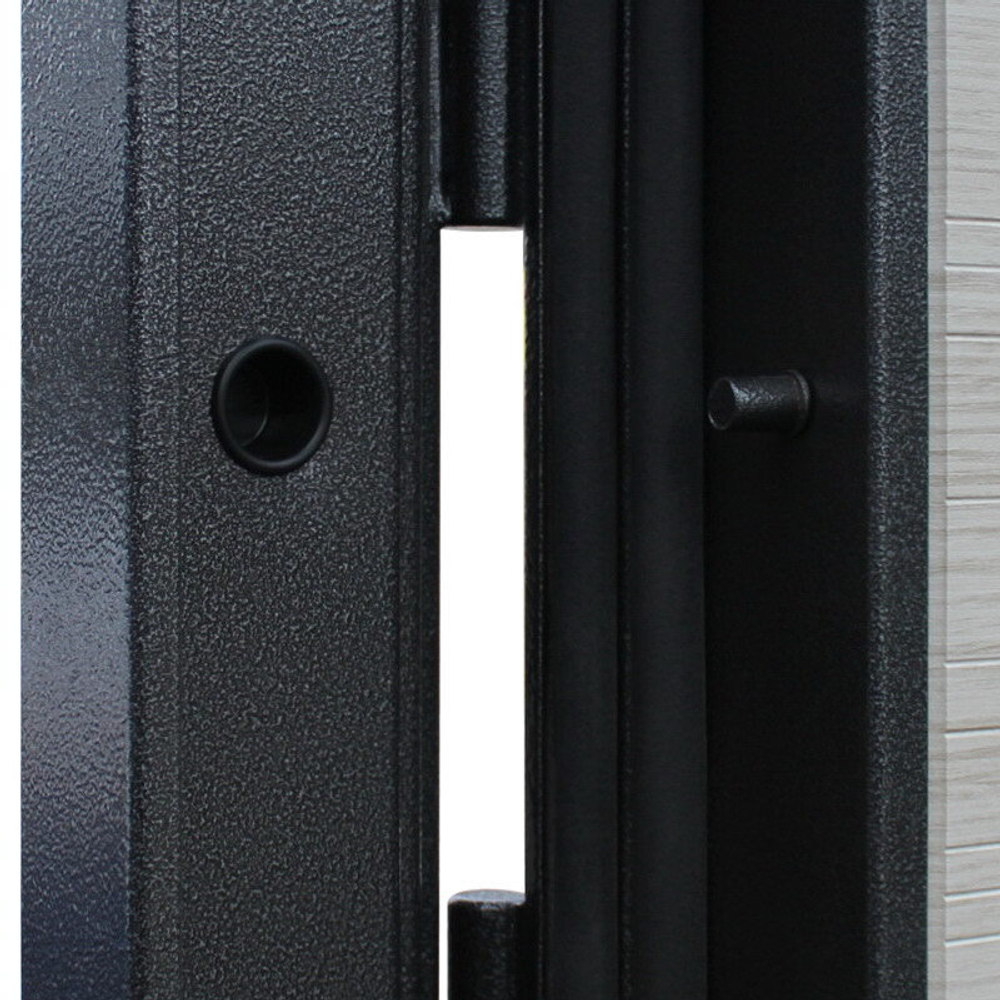 Входная дверь АСД NEXT 1 (Некст 1) с зеркалом Акация светлая поперечная / Антик серебро