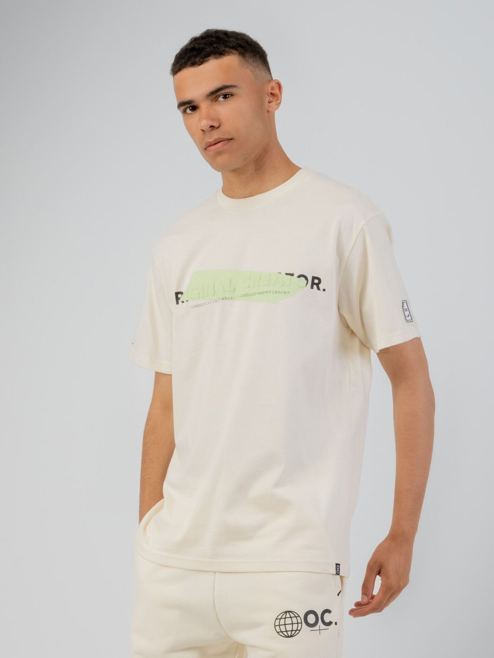 Футболка мужская ORIGINAL CREATOR ERROR_404 T-SHIRT, Молочный