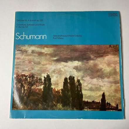 Винтажная виниловая пластинка LP Schumann Шуман Gewandhausorchester Leipzig, Kurt Masur Симфония Sinfonie Nr. 4 D-moll Op. 120 (ГДР 1975)