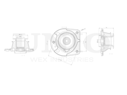 Опора амортизатора передняя правая UNIO RMP-13079