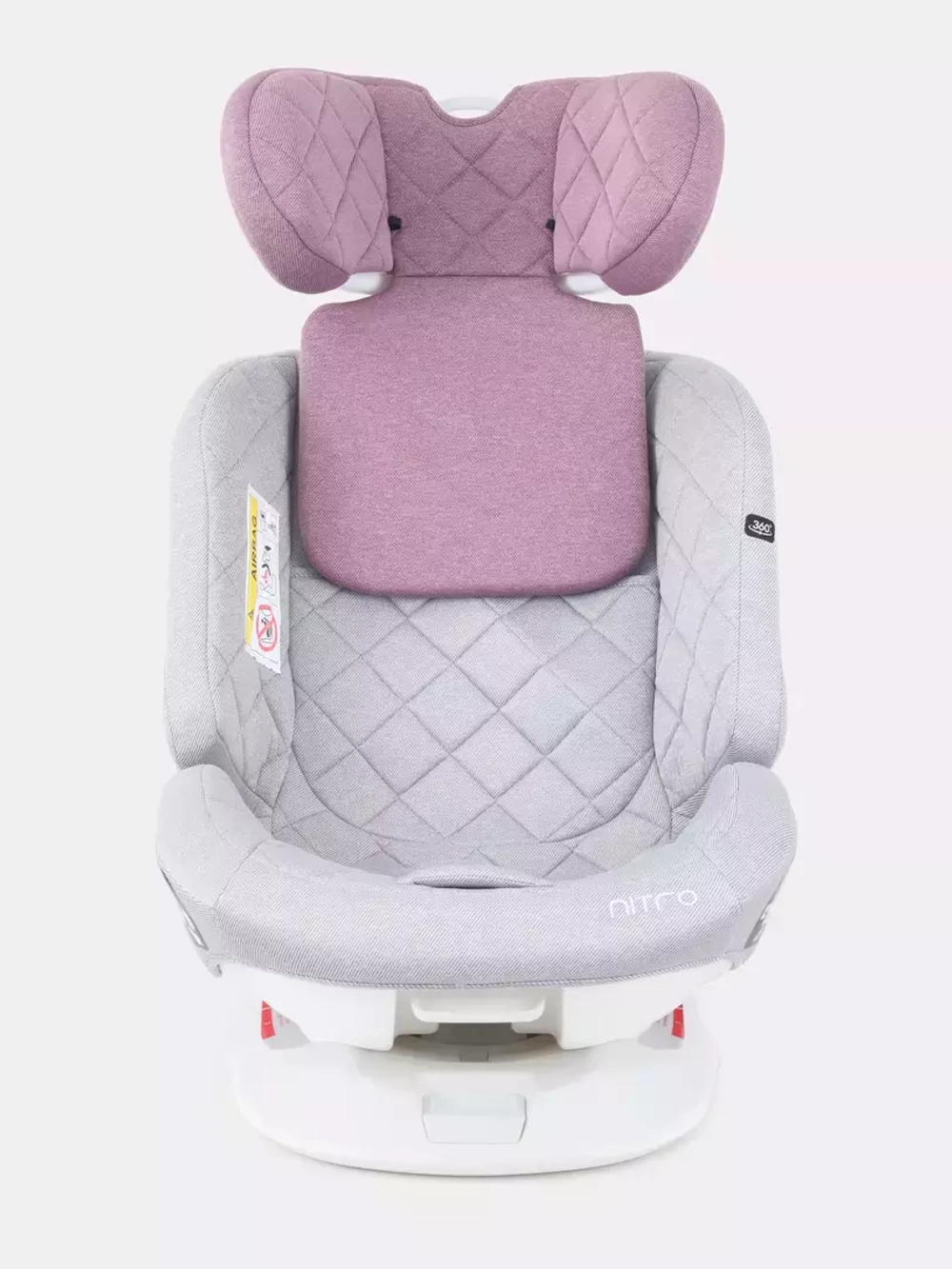 Автокресло Rant Nitro isofix 0/1/2/3 (0-36кг) Grey/Pink