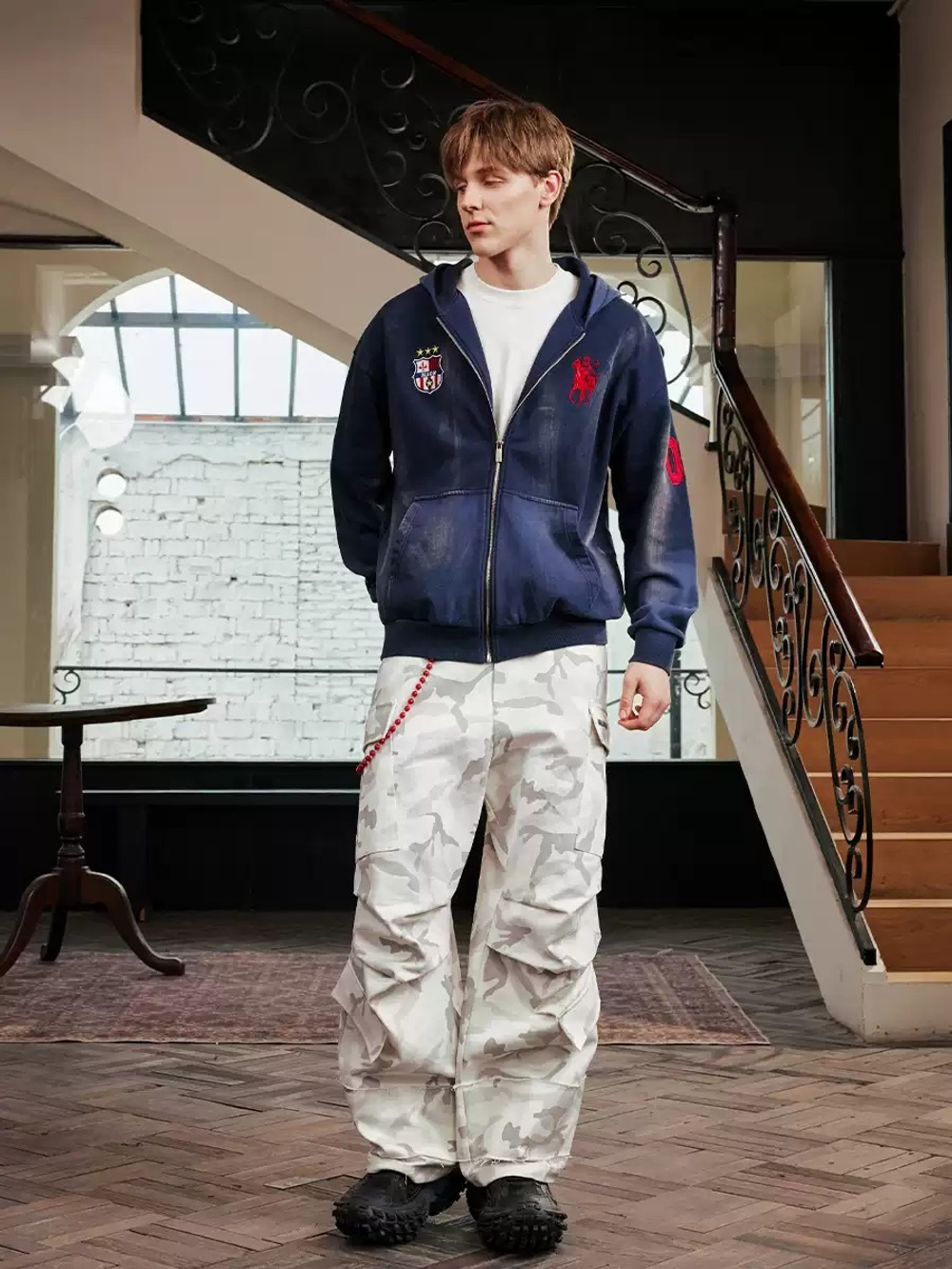 Худи HARSHandCRUEL Washed Zip-Hoodie