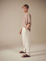 Брюки льняные для мальчика Next E42-435, Бежевый