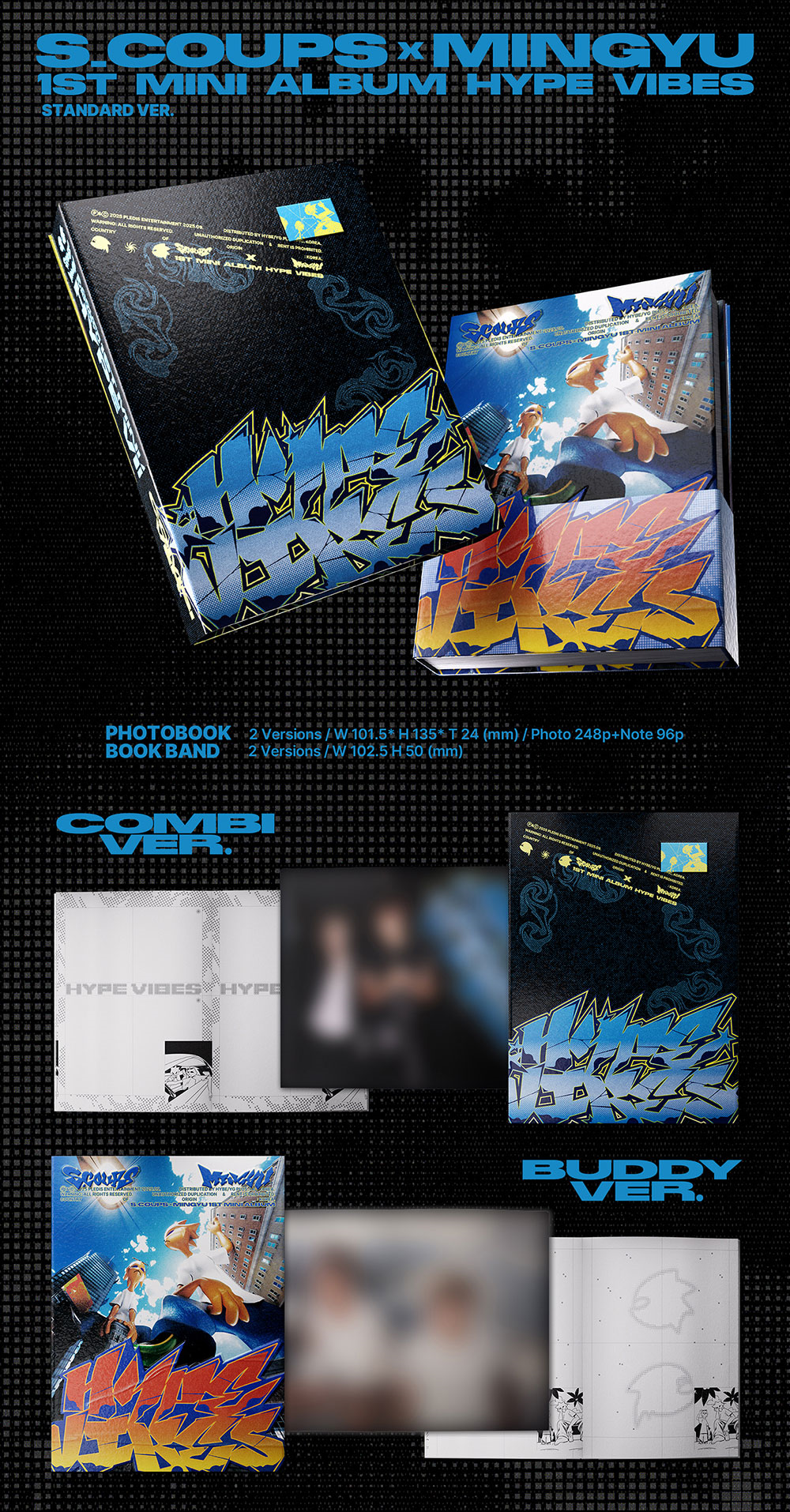 Альбом S.COUPSxMINGYU (SEVENTEEN) - 1st Mini Album HYPE VIBES (Weverse shop)