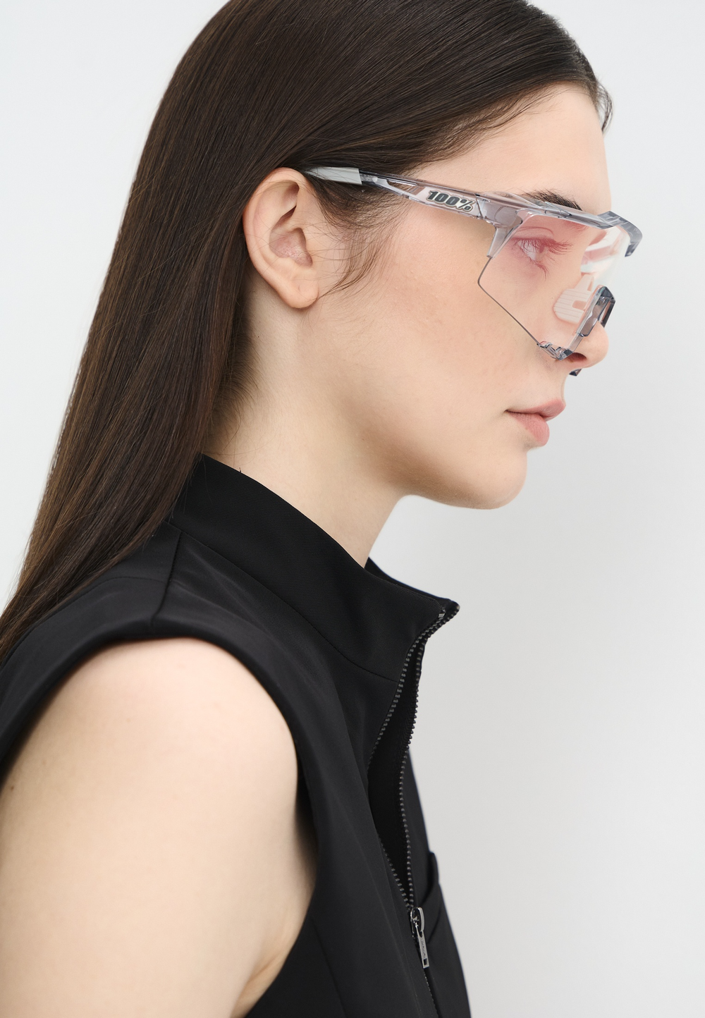 Спортивные очки 100% SPEEDCRAFT Polished Translucent Grey - Rose Gold Mirror Photochromic Lens