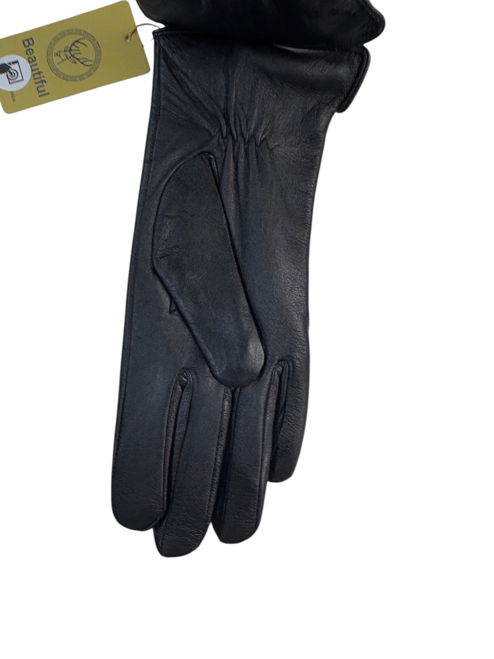 Перчатки. Женские. Сенсорные. Материал верха: Кожа теленка. Подклад: Трикотаж-шерсть. 5 шт в упаковке.