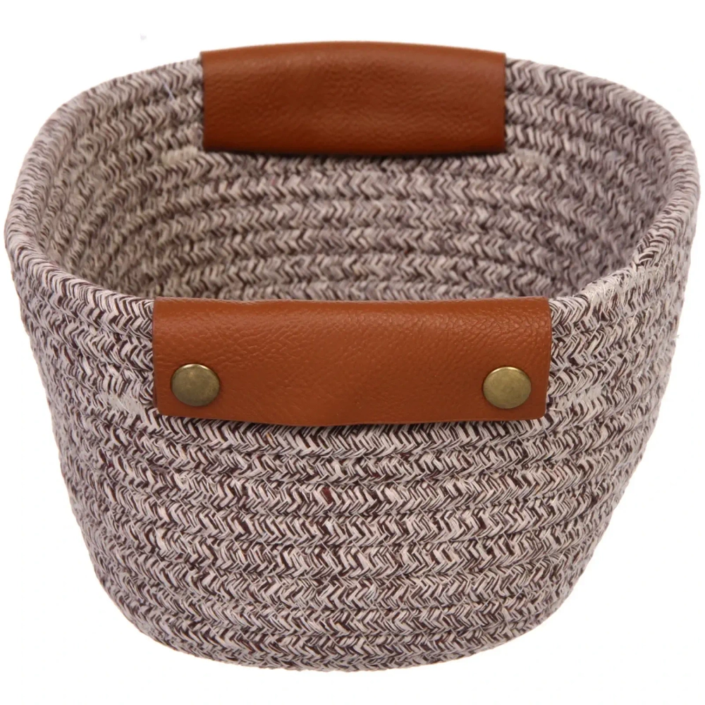 Корзинка плетёная интерьерная «ФРЕТТА», цвет бежевый, 26*19*12см, (лейбл селфи)