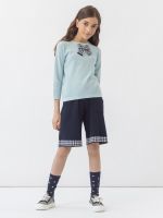 Джемпер голубой для девочки арт. AT824-1