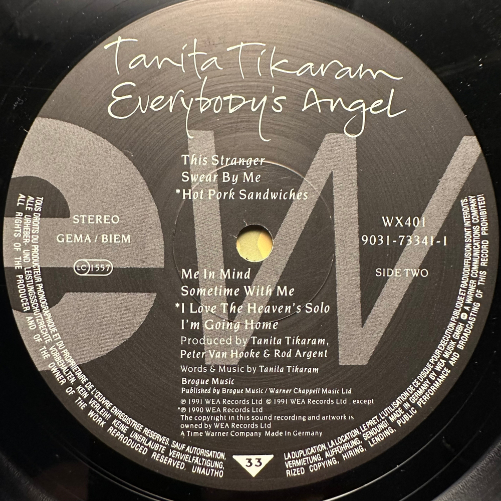 Tanita Tikaram - Everybody's Angel (Германия 1991г.)