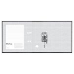 Папка-регистратор 70мм, А5, мрамор, Berlingo Standard, карман на корешке,черная