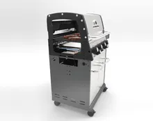 Газовый гриль Broil King Baron Shadow 490 IR, 6 горелок (с ИК-горелкой), вертел, чёрный