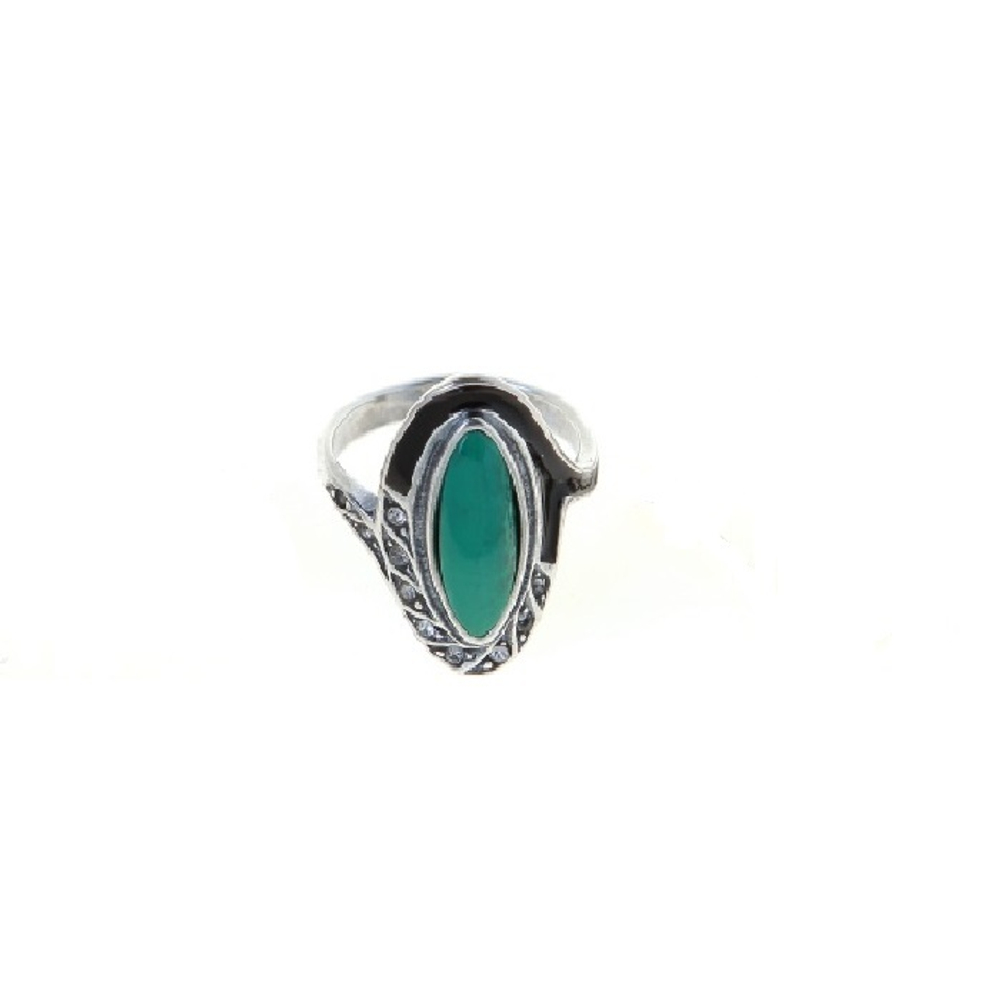 "Соперница" кольцо в серебряном покрытии из коллекции "Самоцветы" от Jenavi