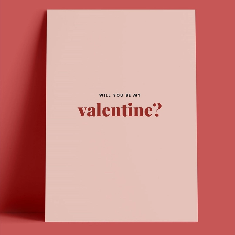 Открытка – Будешь Моей Валентинкой?