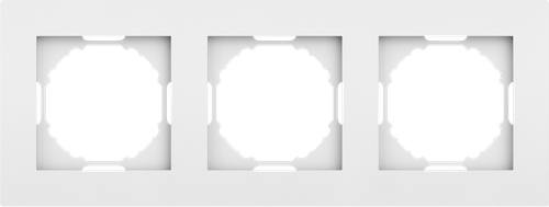 Рамка 3-я, матовый белый, серия A07