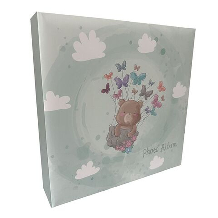 Фотоальбом 400 фото 10*15см 3 кольца Мишка в облаках