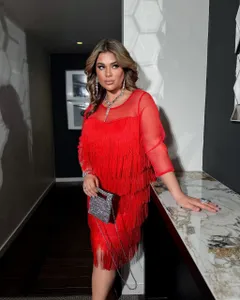 Платье с бахромой УК-824-6