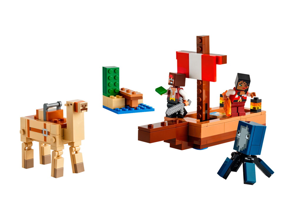 LEGO Minecraft 21259 «Путешествие на пиратском корабле» — море, сундуки и сражения