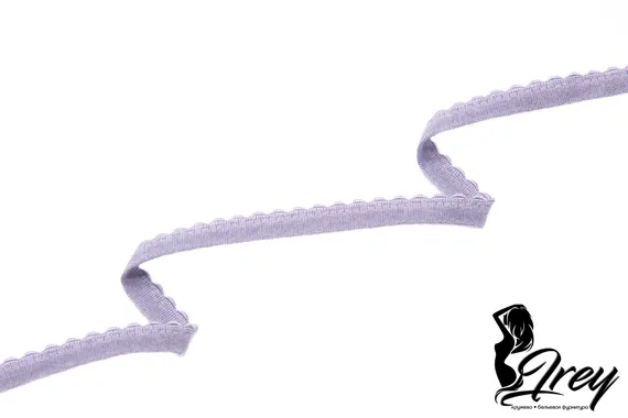 Лаванда Резинка отделочная 9 мм, Греция