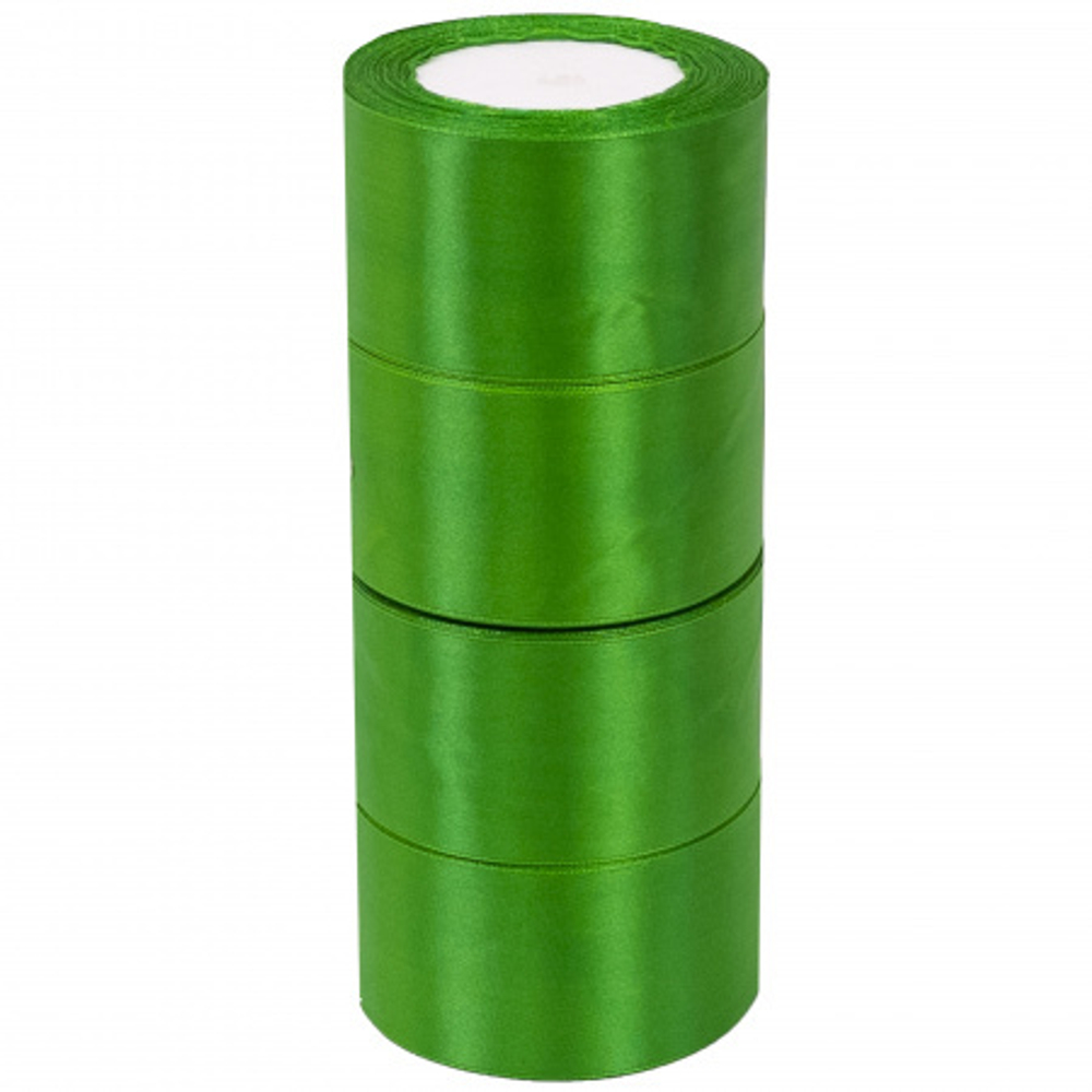 Лента Атласная 5см*22,85м Зеленая