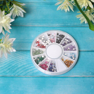 Украшение для нейл-арта «Nail Art Design», стразы, цвет микс, в пакете, 6*6см